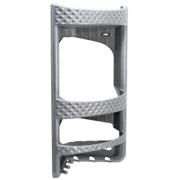 МИЛИХ Полка навесная угловая для ванной комнаты 05124 микс