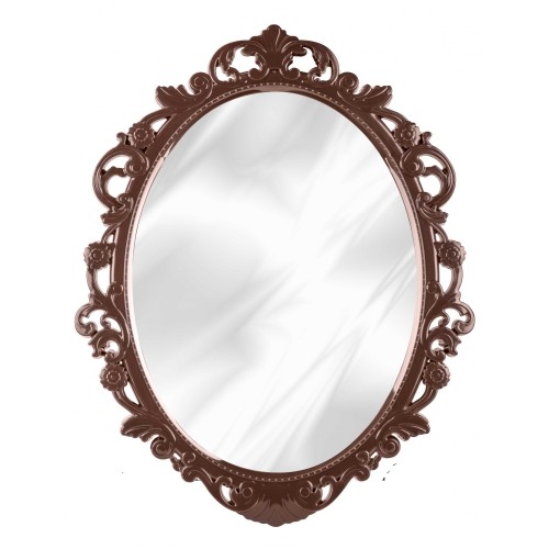 Зеркало в рамке Ажур РОССПЛАСТ М4520 темно-коричневый