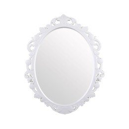 АЛЬТЕРНАТИВА Зеркало в рамке (585х470мм) Ажур М1656 белый