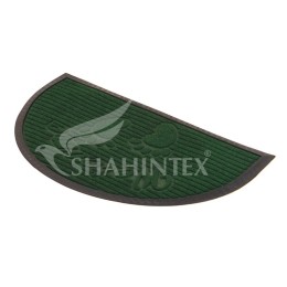 SHAHINTEX Коврик МХ10S 45*75 придверный полукруг влаговпитывающий 9354 зеленый