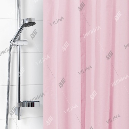 Занавес для ванной комнаты 180 x 180 см VILINA 6671 розовый