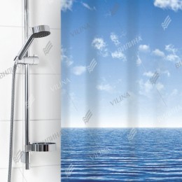 VILINA Занавес для ванной комнаты 180 x 180 см 6666 Море 1585-1