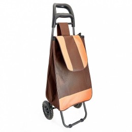 DELTA Тележка багажная ручная 25 кг DT-20 коричневая с оранжевым