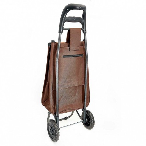 Тележка багажная ручная 25 кг DELTA DT-20 коричневая с оранжевым
