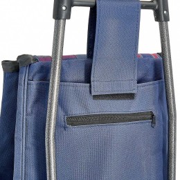 DELTA Тележка багажная ручная 25 кг DT-20 синяя с красной клеткой