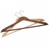 Вешалка-плечики 45 см для одежды деревянная с перекладиной DELTA ТД-00019 светлая