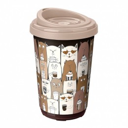 БЫТПЛАСТ Термостакан 400 мл 4332333 микс