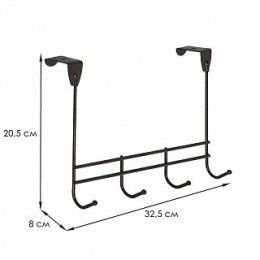 DELTA Вешалка надверная Нота 4 ВНД 309 М медный антик