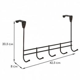 DELTA Вешалка надверная Нота 5 ВНД 310 М медный антик