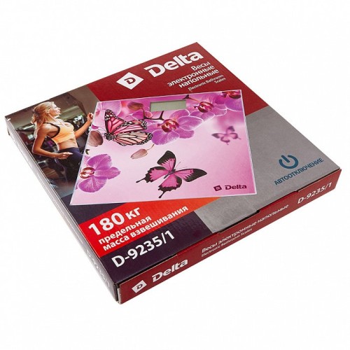 Весы напольные электронные Delta Бабочки в цветах D-9235/1