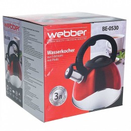 WEBBER Чайник 3,0 л. BE-0530 красный