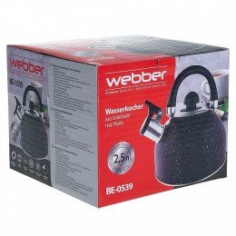 WEBBER Чайник 2,5 л. BE-0539 черный мрамор