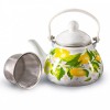 Эмалированный чайник 1,3л. METALLONI Лимоны EM-131X1/62