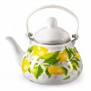 Эмалированный чайник 1,3л. METALLONI Лимоны EM-131X1/62