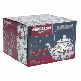 METALLONI Эмалированный чайник 2.5л. Прованс EM-251X1/68