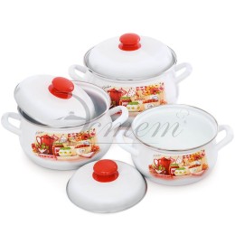 ЭСТЕТ Набор посуды 6 пр Кухня грушевидный 2,0 л 3,0 л 4,5 л ЭТ-71719