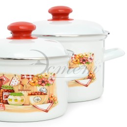 ЭСТЕТ Набор посуды 4 пр Кухня цилиндрический 2,0 л 3,0 л ЭТ-71721 микс