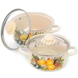 ЭСТЕТ Набор посуды 4 пр Изобилие цилиндрический 2,0 л 3,0 л ЭТ-72954