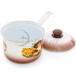 ЭСТЕТ Ковш 1,5л Грибы с крышкой ЭТ-712033