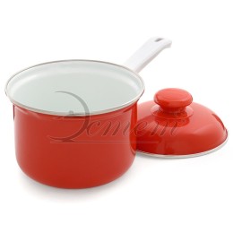 ЭСТЕТ Ковш 1,5л красный с крышкой ЭТ-72205