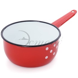 ЭСТЕТ Ковш 1,5л Горошинки на красном ЭТ-72404 