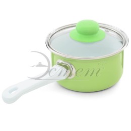 ЭСТЕТ Ковш 1,0л салатовый с крышкой ЭТ-72504