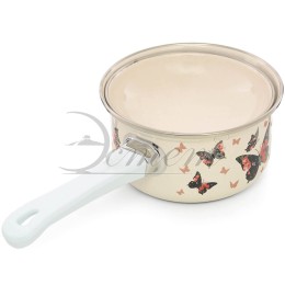 ЭСТЕТ Ковш 1,0л Бабочки с крышкой ЭТ-72933