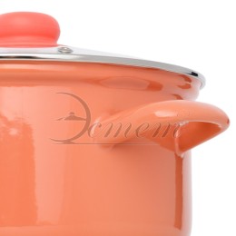 ЭСТЕТ Кастрюля 4,5 л цилиндрическая ЭТ-72703 абрикосовая