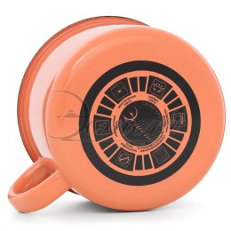 ЭСТЕТ Кружка 1,0 л абрикосовая с крышкой ЭТ-72706