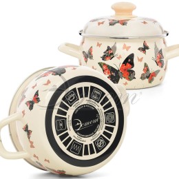 ЭСТЕТ Кастрюля 2,0 л Бабочки ЭТ-72930 сферическая