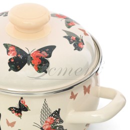 ЭСТЕТ Кастрюля 2,0 л Бабочки ЭТ-72930 сферическая