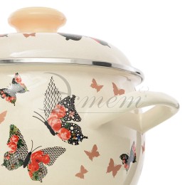 ЭСТЕТ Кастрюля 2,0 л Бабочки ЭТ-72930 сферическая
