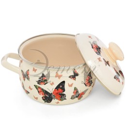 ЭСТЕТ Кастрюля 2,0 л Бабочки ЭТ-72930 сферическая