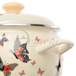 ЭСТЕТ Кастрюля 3,5 л Бабочки ЭТ-72931 сферическая