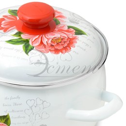 ЭСТЕТ Кастрюля 3,5 л Гардения ЭТ-72716 полусфера