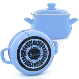 ЭСТЕТ Кастрюля 3,0 л ЭТ-72302 грушевидная голубая