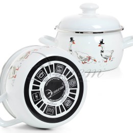 ЭСТЕТ Кастрюля 2,0 л Гуси ЭТ-72793 полусфера