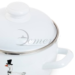 ЭСТЕТ Кастрюля 2,0 л Гуси ЭТ-72793 полусфера