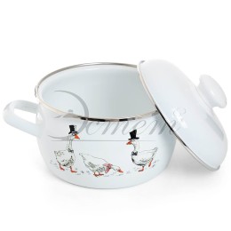 ЭСТЕТ Кастрюля 2,0 л Гуси ЭТ-72793 полусфера