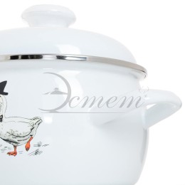 ЭСТЕТ Кастрюля 2,0 л Гуси ЭТ-72793 полусфера