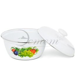 ЭСТЕТ Салатник 2,0 л Дары лета с крышкой ЭТ-71371