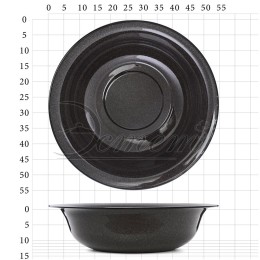 ЭСТЕТ Таз 12,0 л  ЭТ-709099 коричневый гранит 