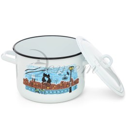 ЭСТЕТ Набор посуды 4 пр Коты на крыше цилиндрический 2,9 л 4,3 л ЭТ-72821