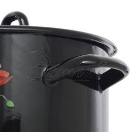 ЭСТЕТ Кастрюля 2,9 л Красные маки ЭТ-72802 цилиндрическая