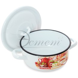 ЭСТЕТ Кастрюля 1,45 л Кухня ЭТ-71704 цилиндрическая