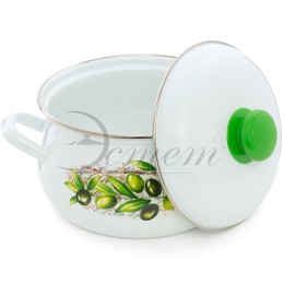 ЭСТЕТ Кастрюля 3,0 л Оливы Тосканы ЭТ-72102 грушевидная