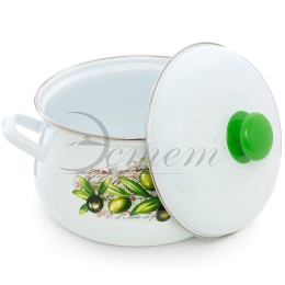 ЭСТЕТ Кастрюля 4,5 л Оливы Тосканы ЭТ-72103 грушевидная