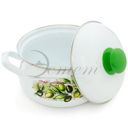 ЭСТЕТ Кастрюля 2,0 л Оливы Тосканы ЭТ-72101 грушевидная