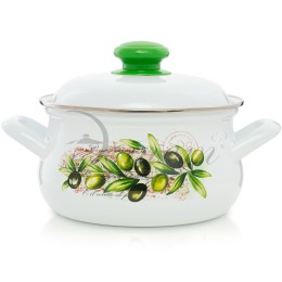ЭСТЕТ Кастрюля 2,0 л Оливы Тосканы ЭТ-72101 грушевидная
