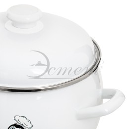 ЭСТЕТ Кастрюля 5,0 л Пингвины ЭТ-72323 полусфера